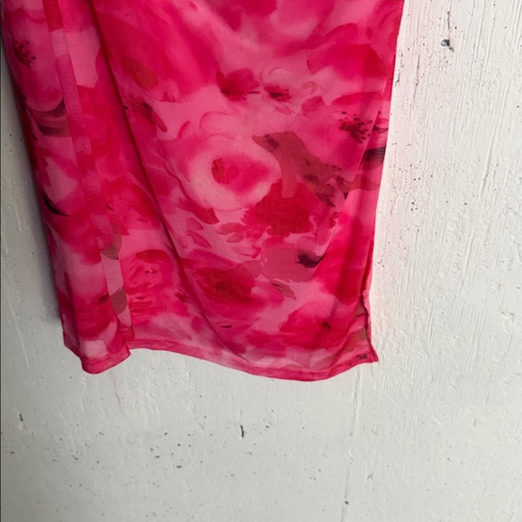 Elegant Pink Tie-Dye Dress, XL - Picture 13 of 15
